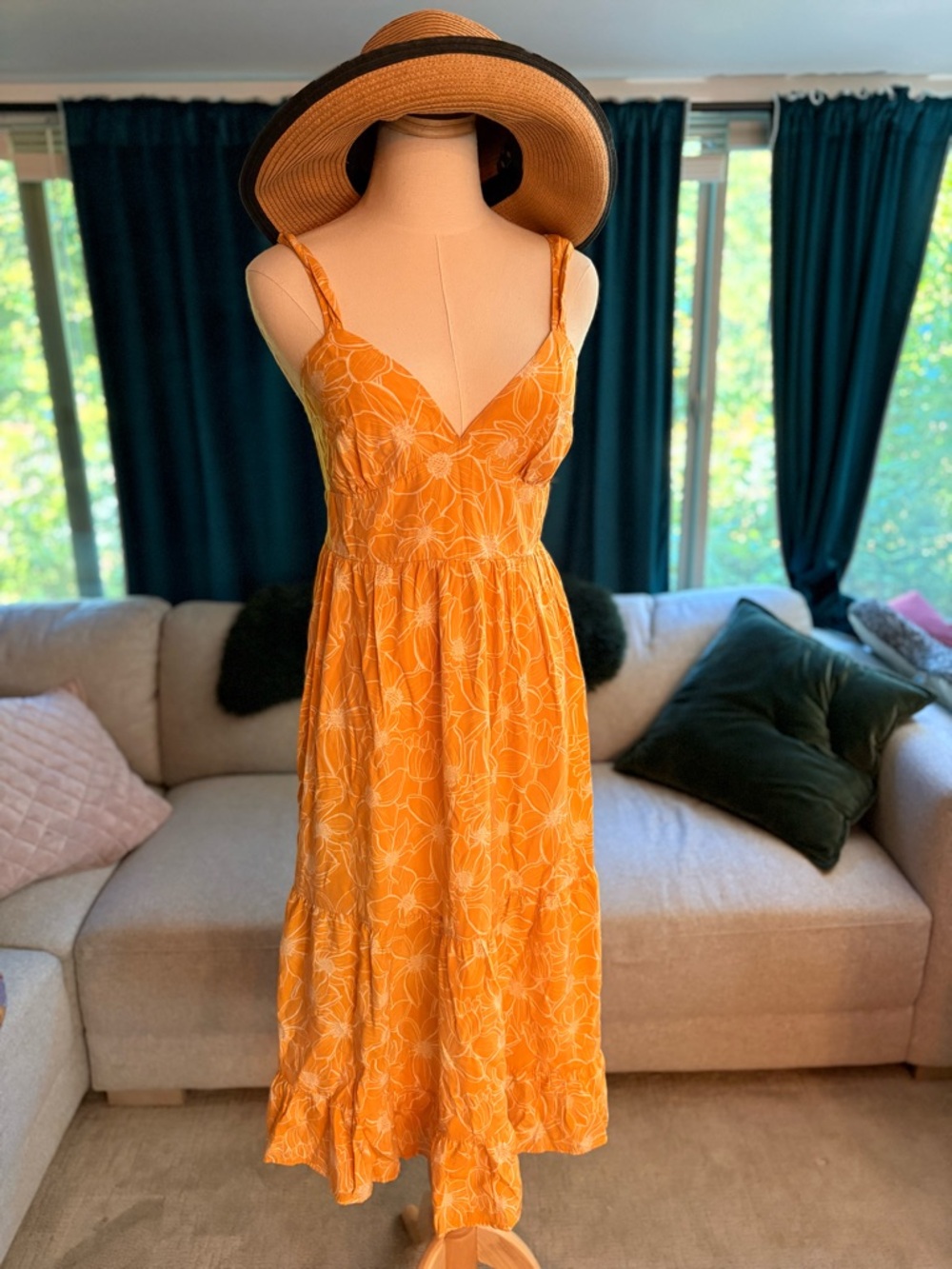 Sunny Floral Midi Dress